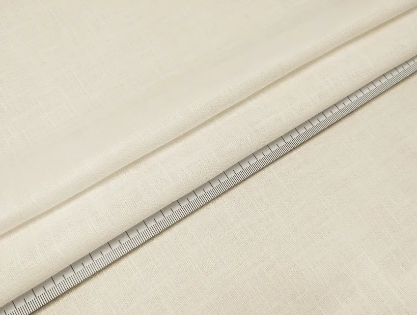 Лен Рами, кремовый бежевый (отрез 0,7 м) - фото 1 - интернет-магазин tkani-atlas.com.ua