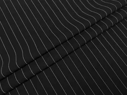 Костюмка тіар смужка 15 мм, чорний (відріз 2,9 м) - інтернет-магазин tkani-atlas.com.ua