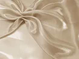 Органза матова (віск), теплий бежевий (відріз 0,4 м) - інтернет-магазин tkani-atlas.com.ua