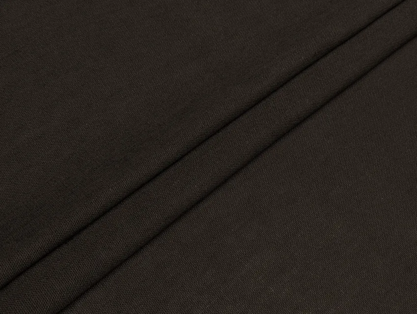 Льон стрейч з віскозою, гіркий шоколад - фото 1 - інтернет-магазин tkani-atlas.com.ua