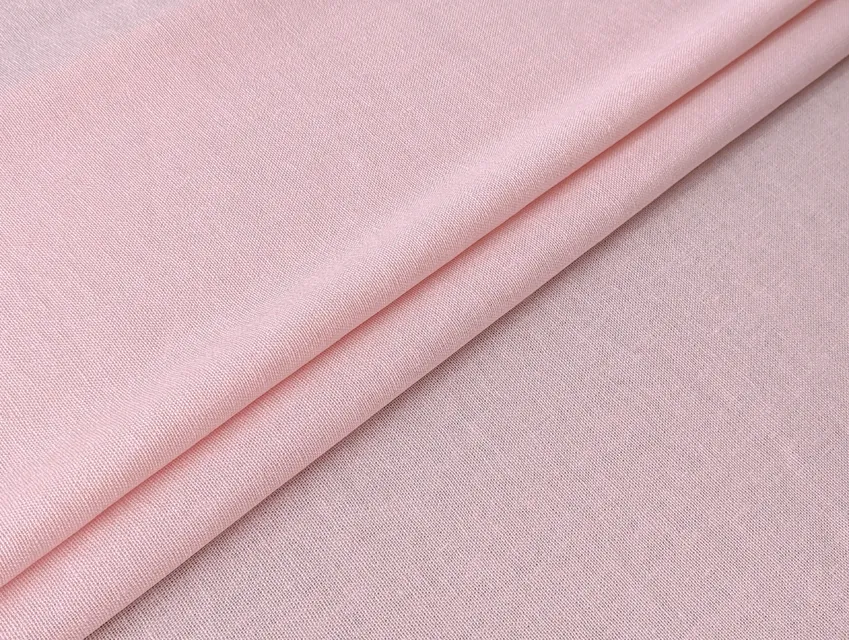 Лен стрейч с вискозой, розовая пудра - фото 1 - интернет-магазин tkani-atlas.com.ua
