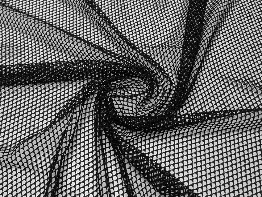 Сітка спорт соти 4 мм, чорний (відріз 2 м) - фото 1 - інтернет-магазин tkani-atlas.com.ua