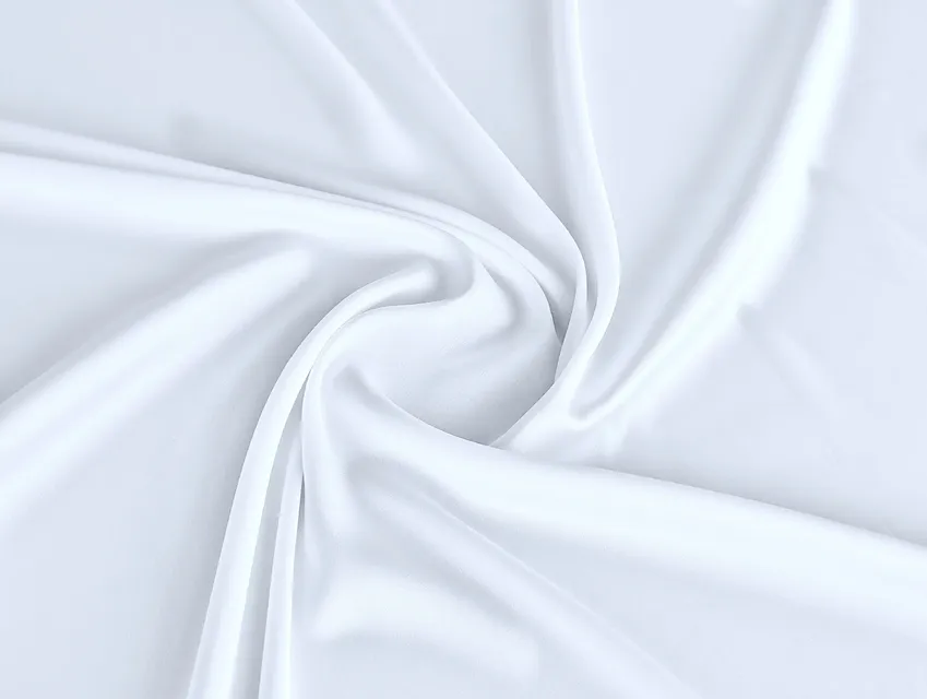 Шелк сатин, белый (отрез 2,9 м) - фото 1 - интернет-магазин tkani-atlas.com.ua