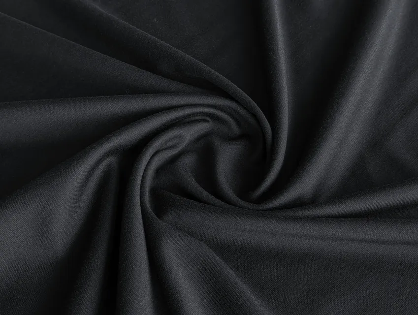 Трикотаж джерси Италия, черный (отрез 1,4 м) - фото 1 - интернет-магазин tkani-atlas.com.ua