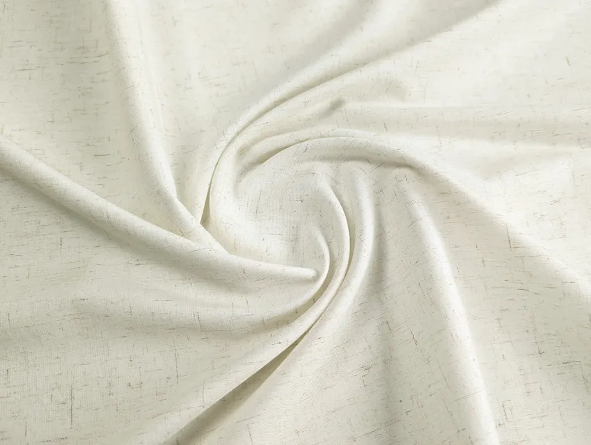 Костюмка лен меланжевый, молочный (отрез 1,7 м) - фото 1 - интернет-магазин tkani-atlas.com.ua