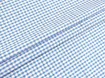 Котон сорочковий клітинка жатка 4 мм, блакитний на білому - інтернет-магазин tkani-atlas.com.ua