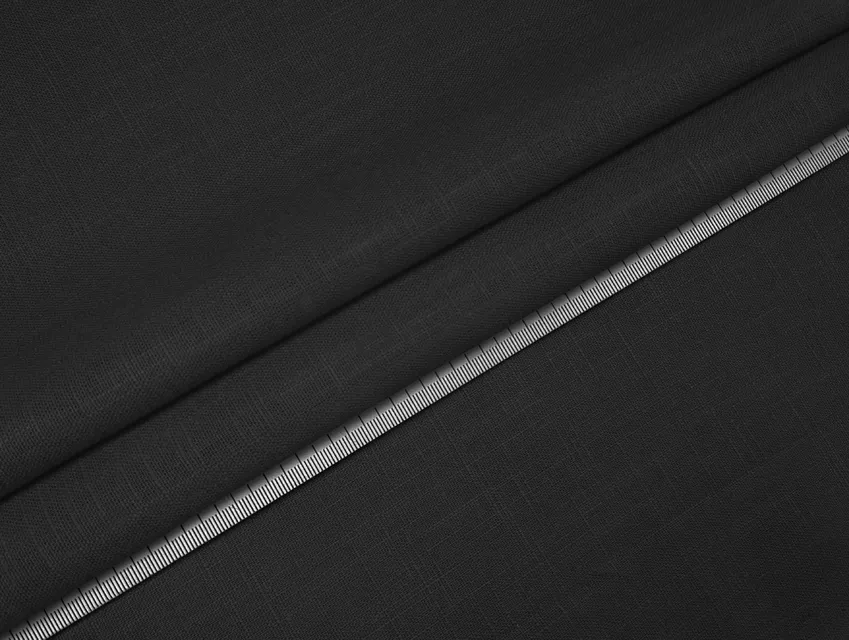 Льон Рамі, чорний (відріз 0,7 м) - фото 1 - інтернет-магазин tkani-atlas.com.ua