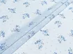 Батист крапка букет, небесний (відріз 1,1 м) - інтернет-магазин tkani-atlas.com.ua