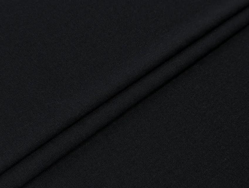 Лен вискоза 30/70 однотонный, черный (отрез 0,3 м) - фото 1 - интернет-магазин tkani-atlas.com.ua