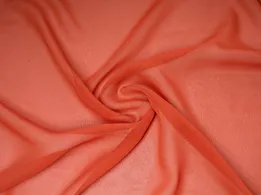 Шифон однотонний, темний помаранчевий (відріз 1 м) - інтернет-магазин tkani-atlas.com.ua