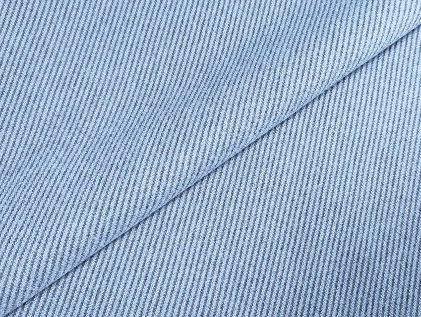 Кашемир трикотажный диагональная полоска, голубой (отрез 2 м) - фото 1 - интернет-магазин tkani-atlas.com.ua