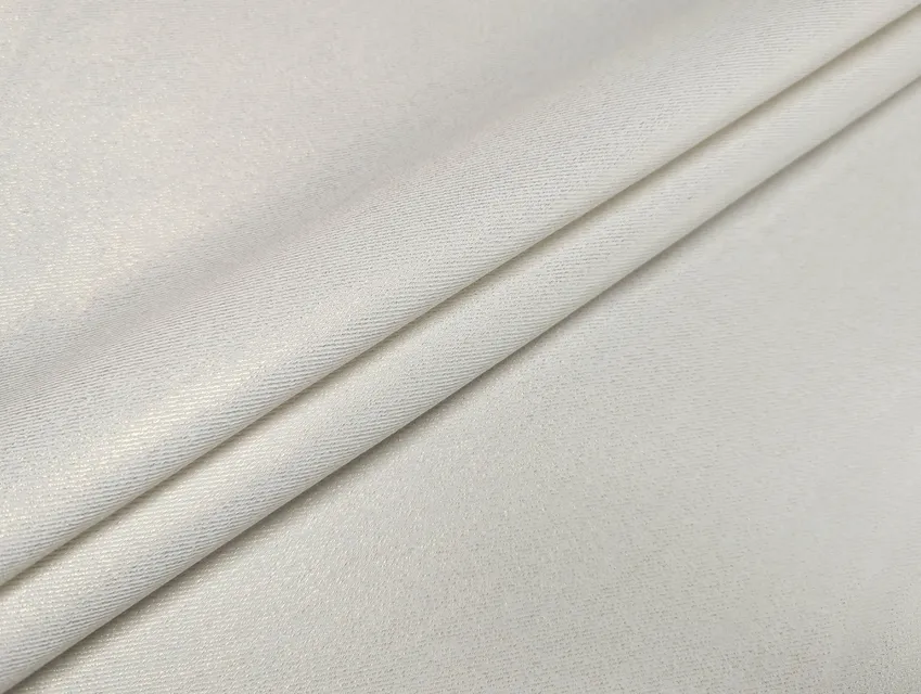 Джинс фойл, золото на молочном (отрез 1,8 м) - фото 1 - интернет-магазин tkani-atlas.com.ua