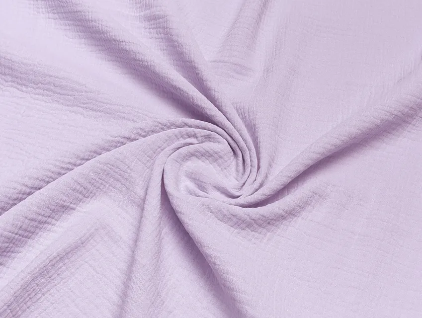 Муслин двухслойный, лаванда (отрез 0,8 м) - фото 1 - интернет-магазин tkani-atlas.com.ua