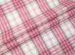 Коттон рубашечный клетка 130 мм, розовый с молочным (отрез 2,4 м) - интернет-магазин tkani-atlas.com.ua