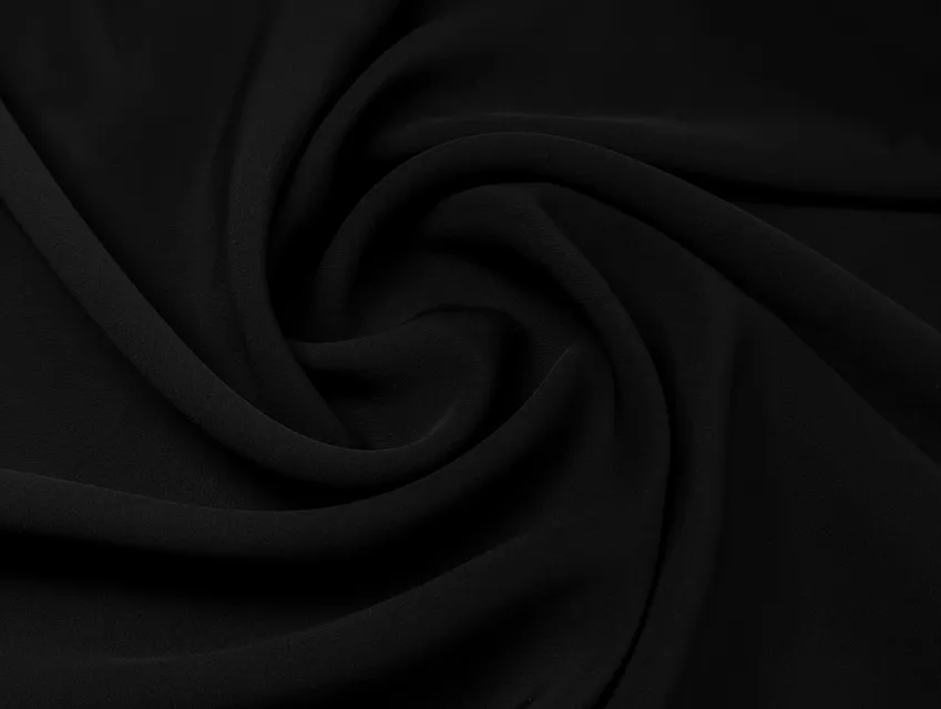 Дабл Париж, чорний (відріз 0,9 м) - фото 1 - інтернет-магазин tkani-atlas.com.ua