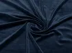 Оксамит на трикотажі плюш, темно-синій (відріз 0,7 м) - інтернет-магазин tkani-atlas.com.ua