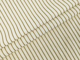 Коттон рубашка полоска 10 мм, бежево-коричневый (отрез 1,9 м) - интернет-магазин tkani-atlas.com.ua