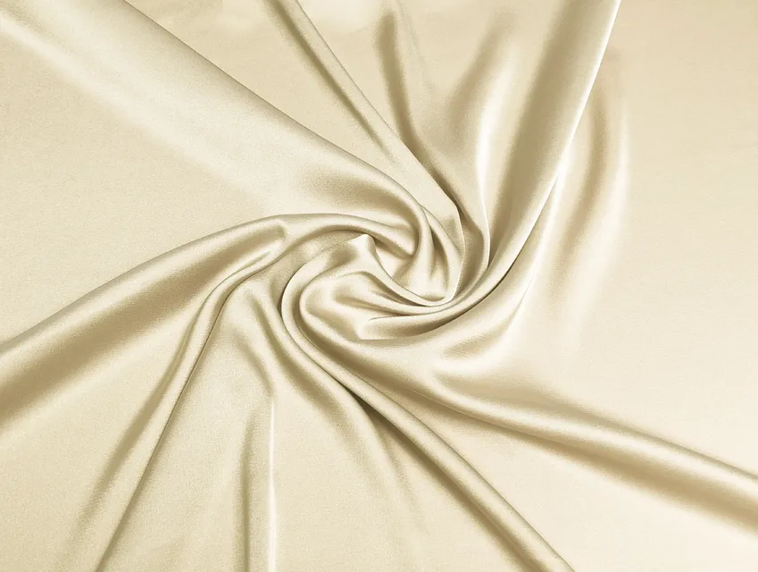Шовк сатин, крем-брюле (відріз 2,3 м) - фото 1 - інтернет-магазин tkani-atlas.com.ua