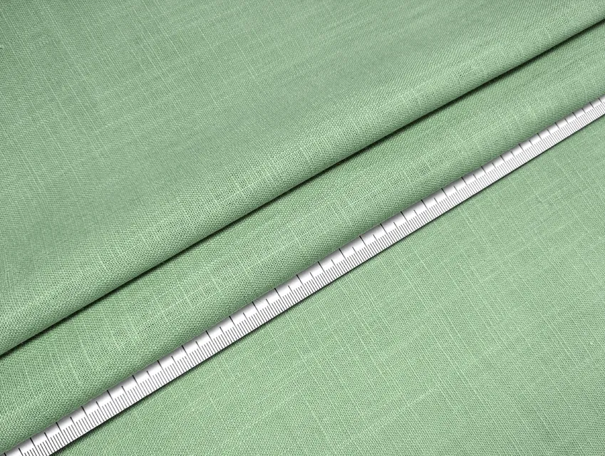 Лен Рами, зеленая олива - фото 1 - интернет-магазин tkani-atlas.com.ua