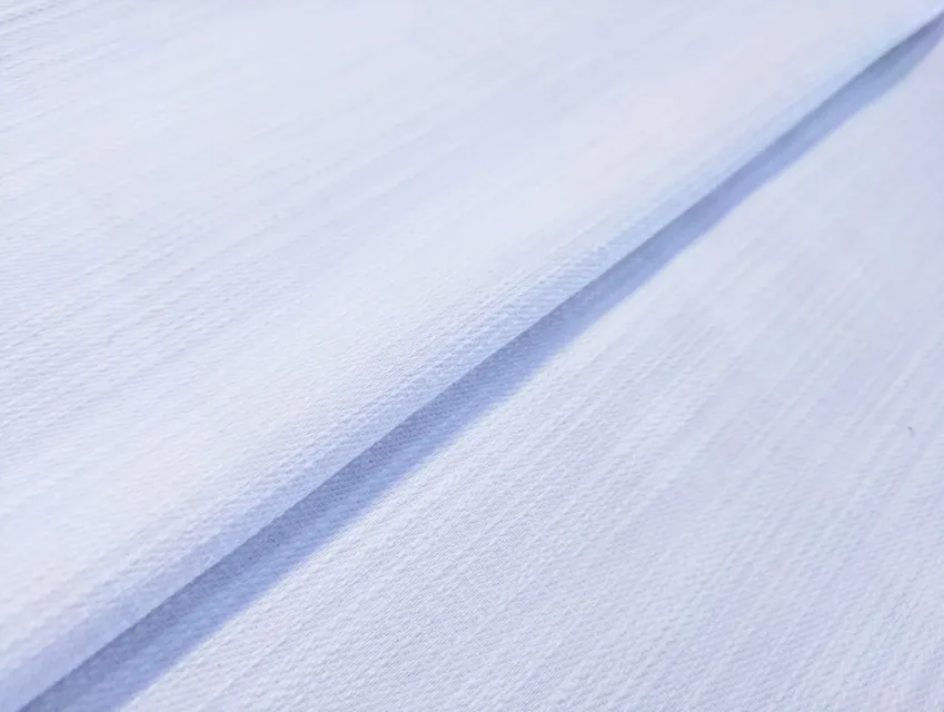 Джинс однотонный уценка (текстильный брак), белый (отрез 0,7 м) - фото 1 - интернет-магазин tkani-atlas.com.ua