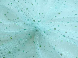 Фатин с пайетками паутинка, ментоловый (отрез 2 м) - интернет-магазин tkani-atlas.com.ua