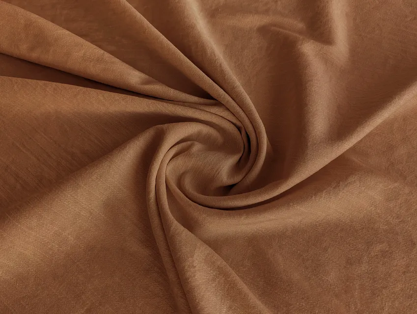 Штапель бамбук з нейлоном, кориця (відріз 2,3 м) - фото 1 - інтернет-магазин tkani-atlas.com.ua