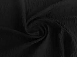 Полільон Бохо жатка, чорний (відріз 2,6 м) - інтернет-магазин tkani-atlas.com.ua