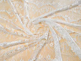 Мереживо Венеція хвиля 10см, молочний (відріз 2,5 м) - інтернет-магазин tkani-atlas.com.ua