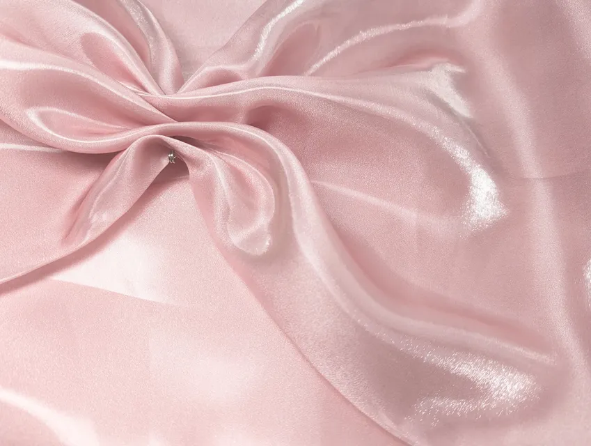 Органза матовая (воск), розовая пудра (отрез 1,8 м) - фото 1 - интернет-магазин tkani-atlas.com.ua