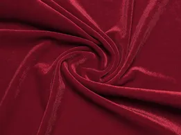 Бархат стрейч Венеция, красный - интернет-магазин tkani-atlas.com.ua