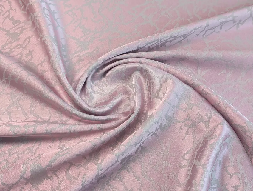 Двусторонний вискозный жаккард мрамор, пудра - фото 1 - интернет-магазин tkani-atlas.com.ua