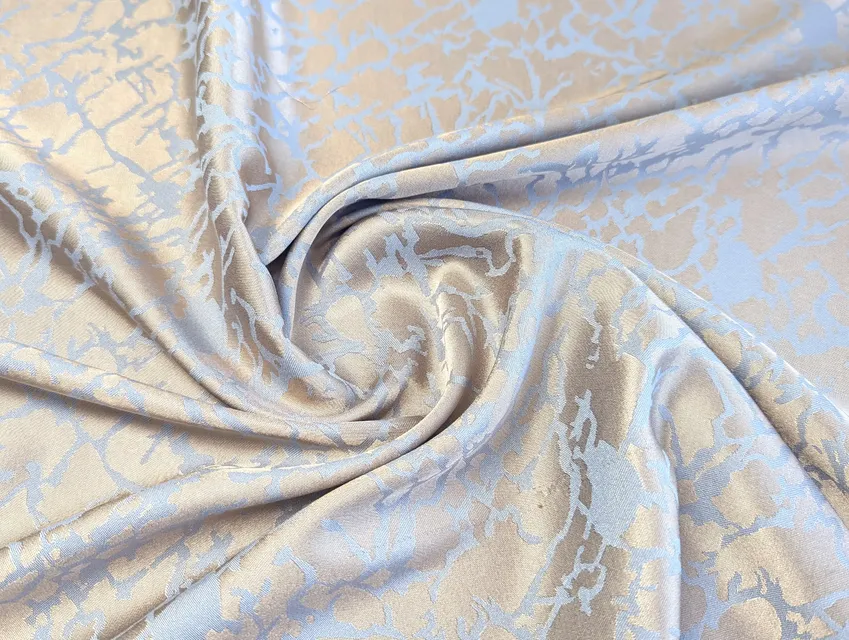 Двосторонній віскозний жаккард мармур, блакитний - фото 1 - інтернет-магазин tkani-atlas.com.ua