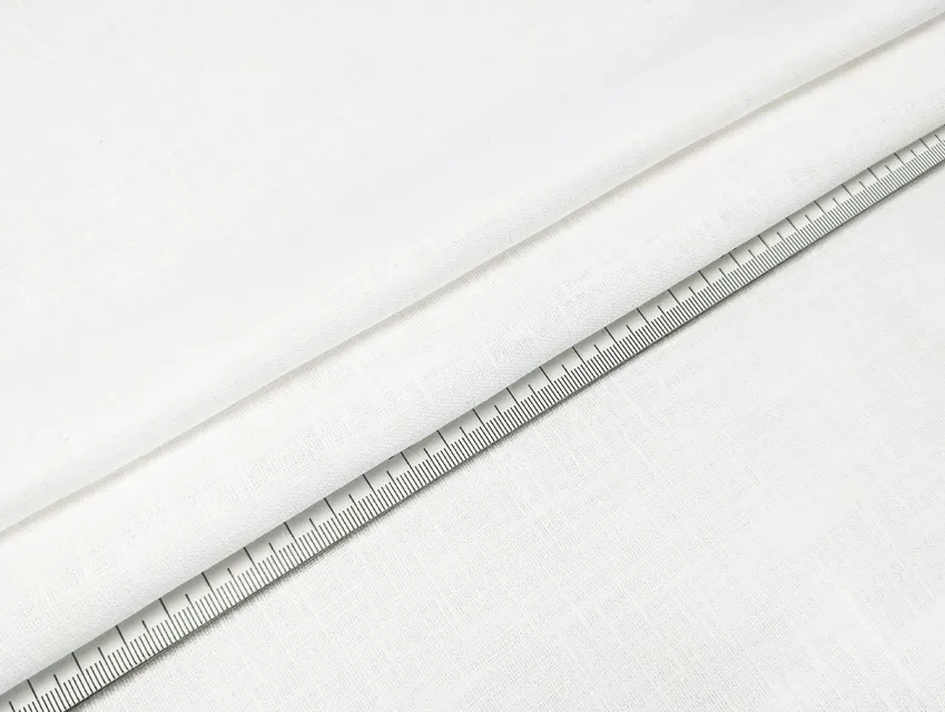 Льон Рамі уцінка (недолік), молочний (відріз 0,7 м) - фото 1 - інтернет-магазин tkani-atlas.com.ua