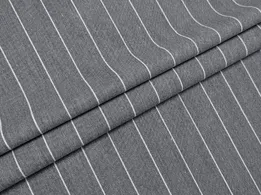 Костюмка тіар смужка 24 мм, сірий меланжевий - інтернет-магазин tkani-atlas.com.ua