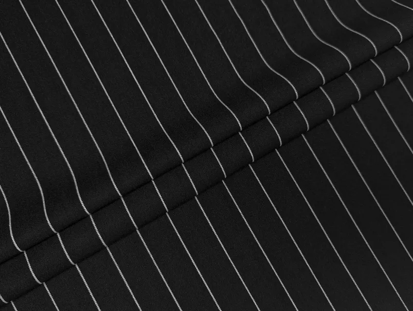 Костюмка тиар полоска 24 мм, черный - фото 1 - интернет-магазин tkani-atlas.com.ua