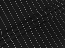 Костюмка тиар полоска 24 мм, черный - интернет-магазин tkani-atlas.com.ua