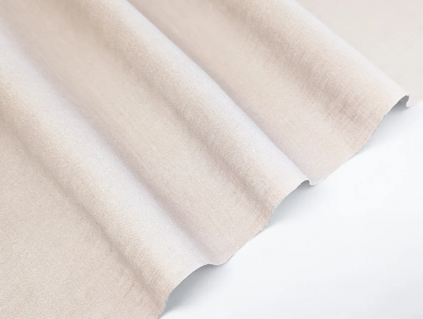 Льон 100%, світлий бежевий - фото 1 - інтернет-магазин tkani-atlas.com.ua