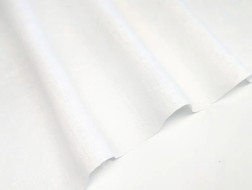 Лён 100%, молочный - фото 1 - интернет-магазин tkani-atlas.com.ua