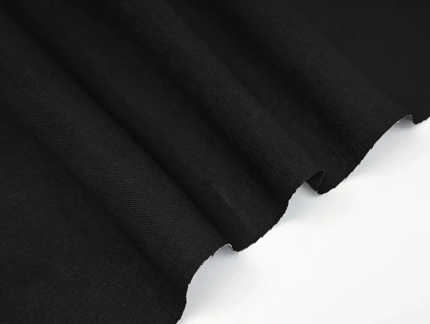 Лён натуральный, черный - фото 1 - интернет-магазин tkani-atlas.com.ua