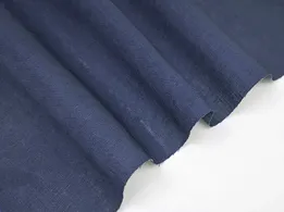 Льон натуральний, синій джинсовий - інтернет-магазин tkani-atlas.com.ua