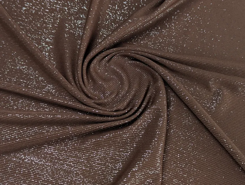 Трикотаж ликра мерцание, молочный шоколад - фото 1 - интернет-магазин tkani-atlas.com.ua